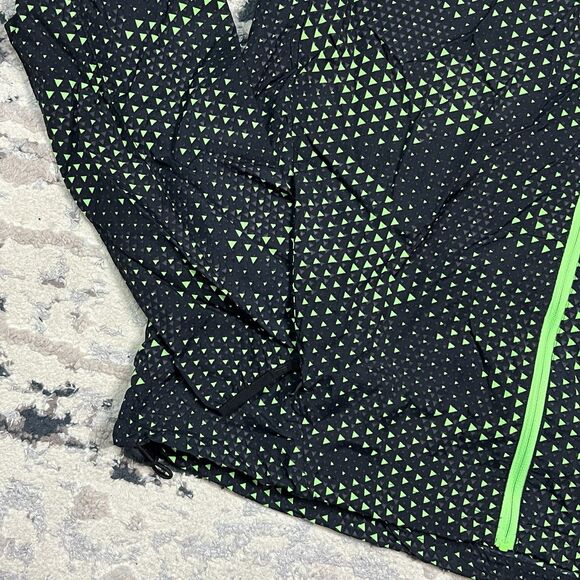 Gymshark Hooded Windbreaker Camouflage Jacket Green Men's M Workout - Picture 2 of 14